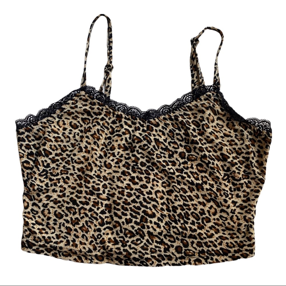 Cheetah print tank top